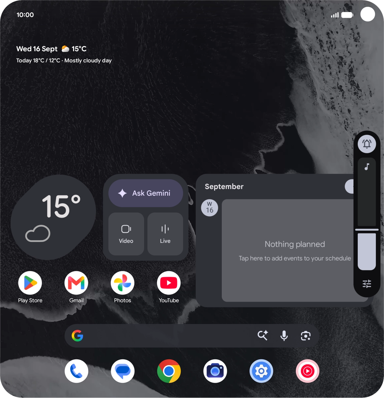 Press the sound mode icon.