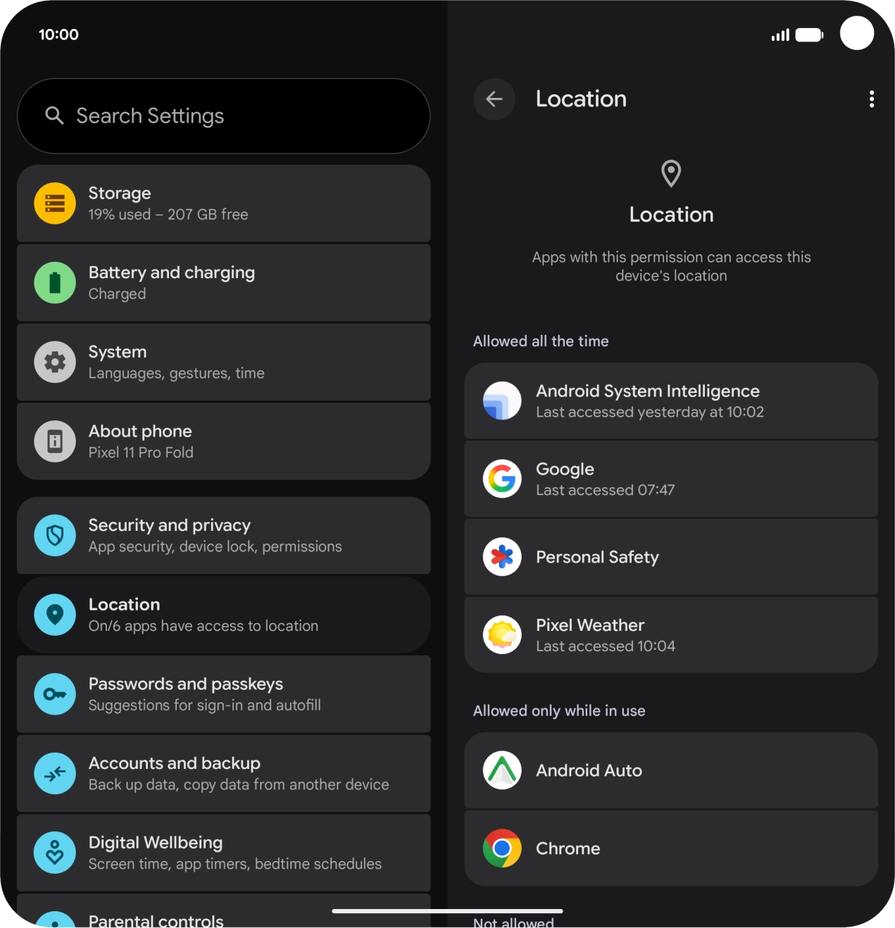 Press the required app. Press the required app.