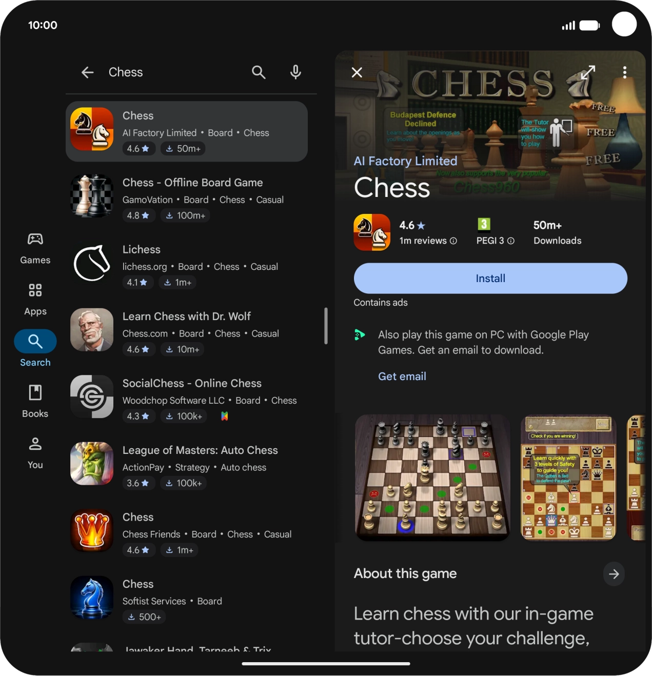Press Install and follow the instructions on the screen to install the app. Press Install and follow the instructions on the screen to install the app.