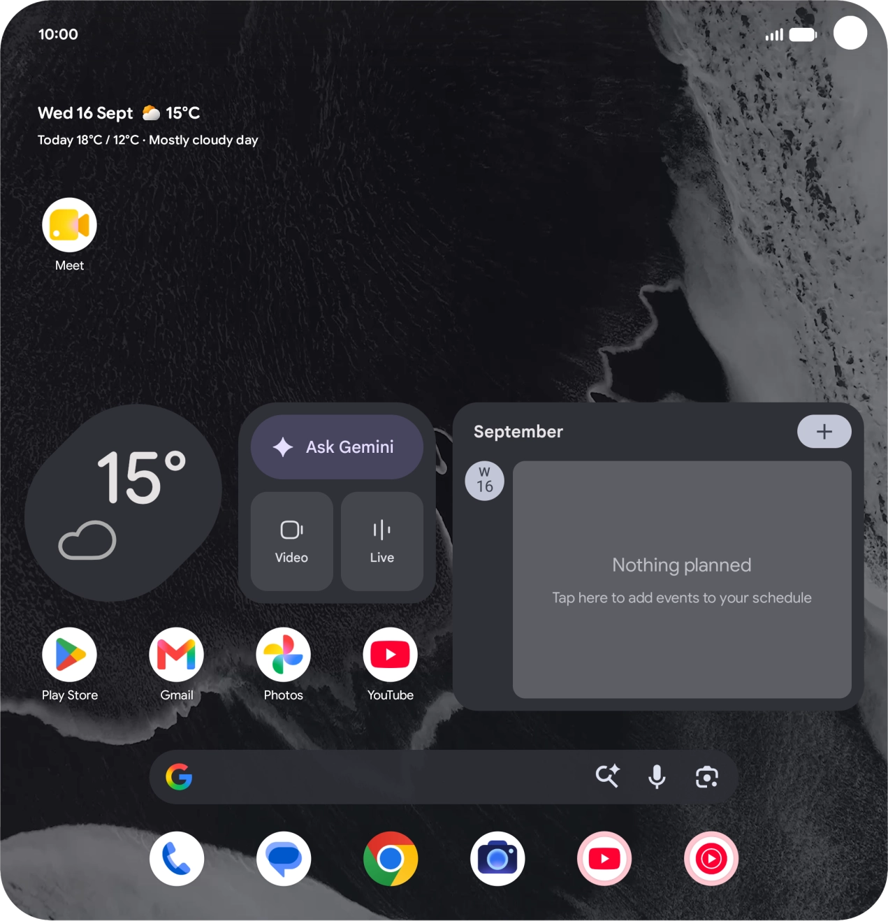 Press and hold the required app icon.