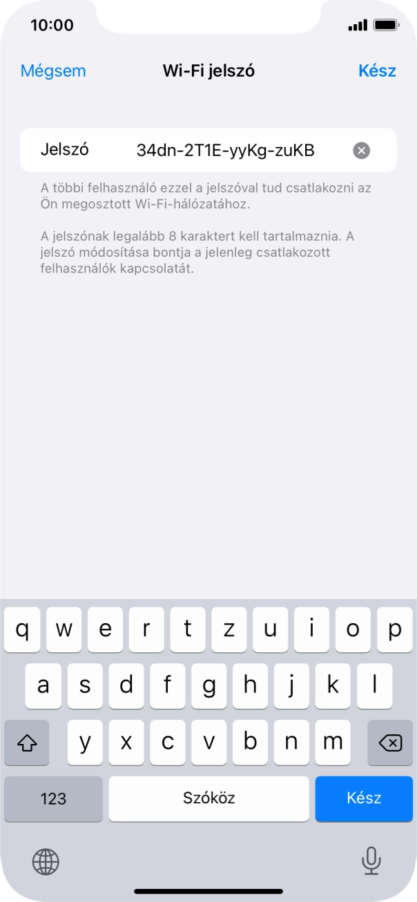 Válaszd a Kész lehetőséget.