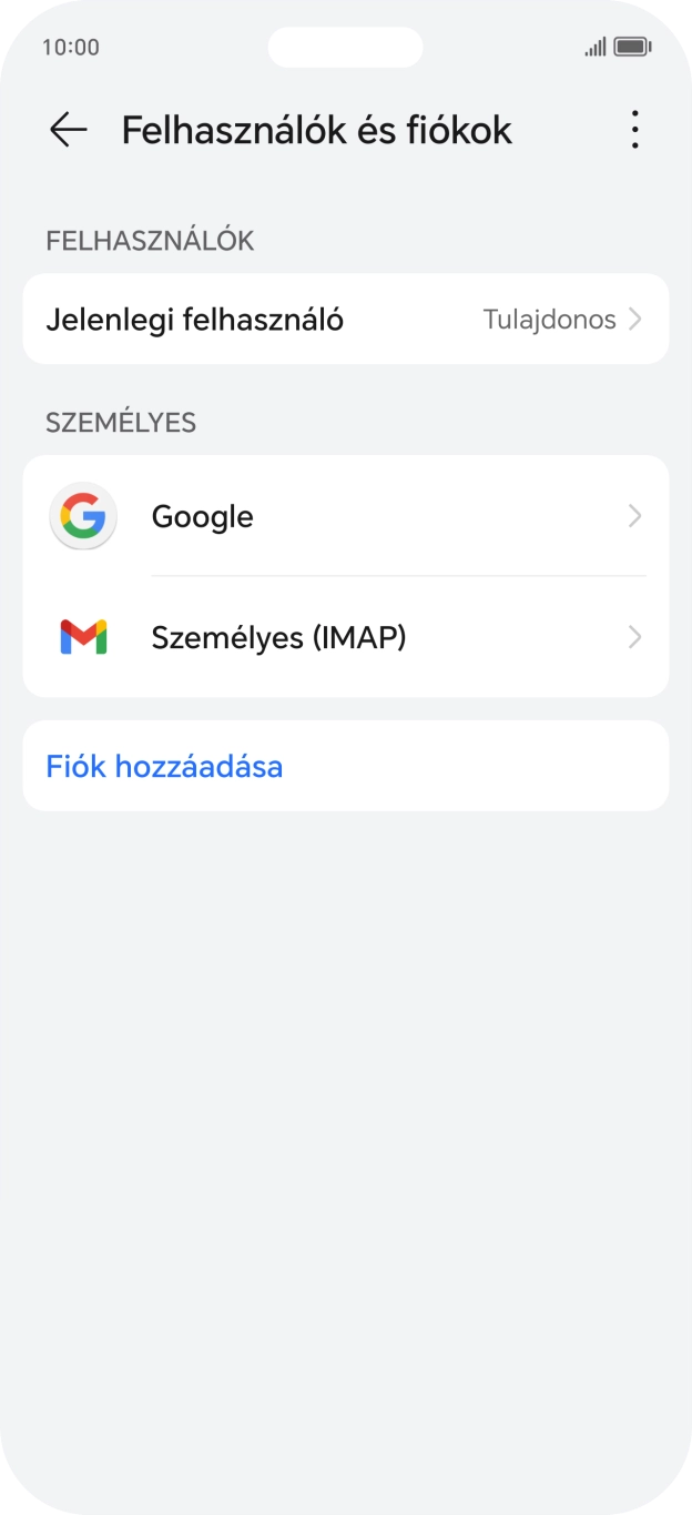 Húzd az ujjad felfelé a kijelző aljáról, hogy visszatérj a kezdőképernyőhöz.