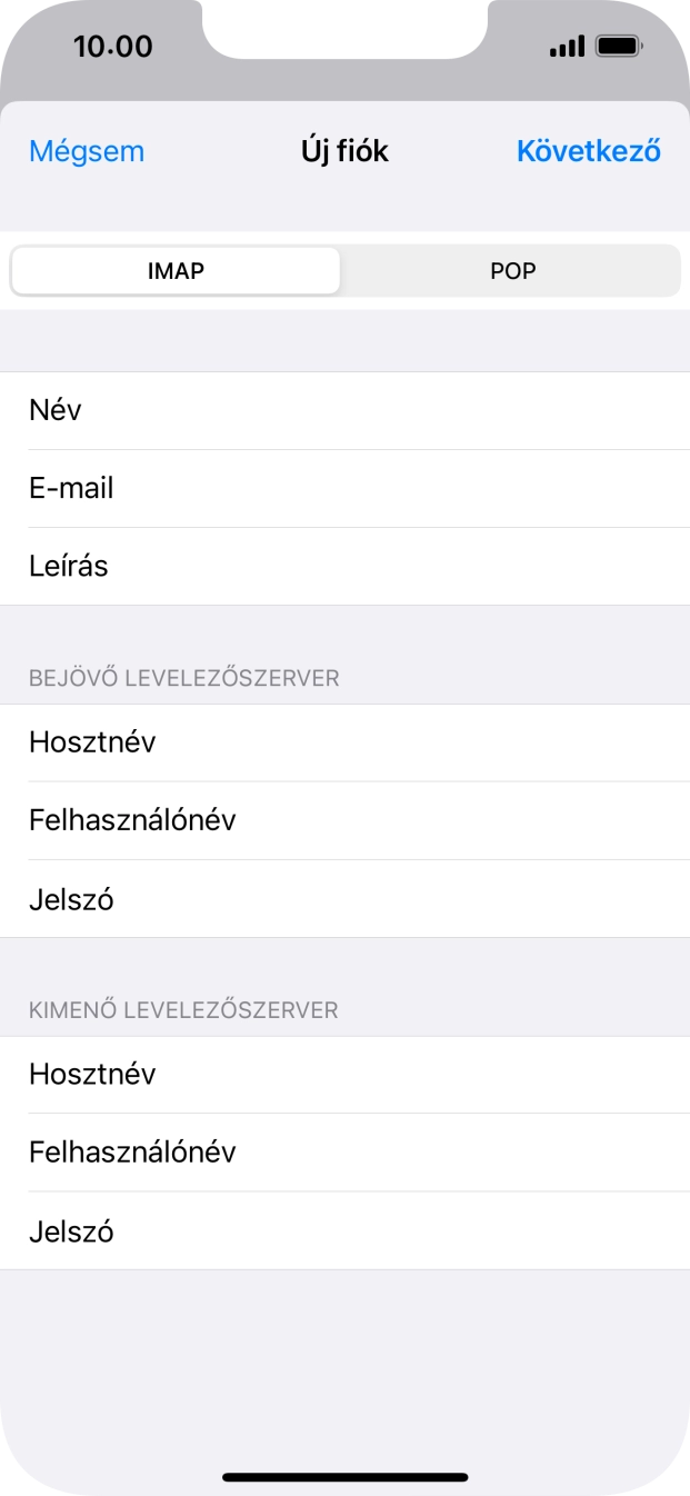 Válaszd a Következő lehetőséget.
