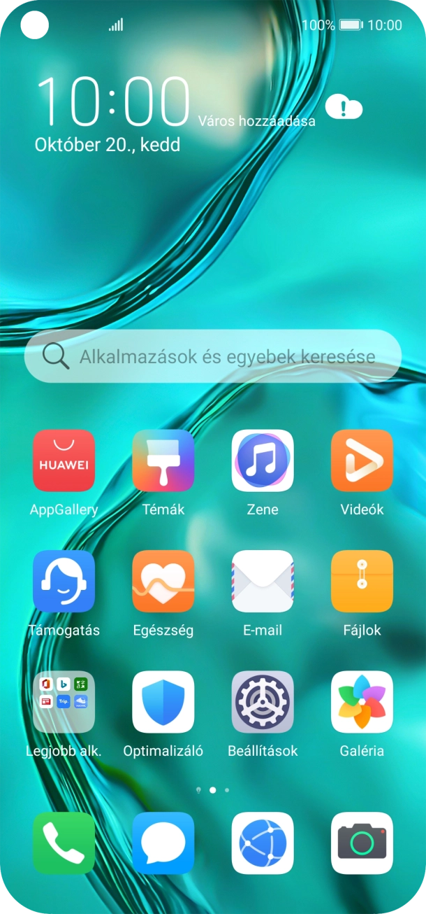 Válaszd a Beállítások lehetőséget. Válaszd a Beállítások lehetőséget.