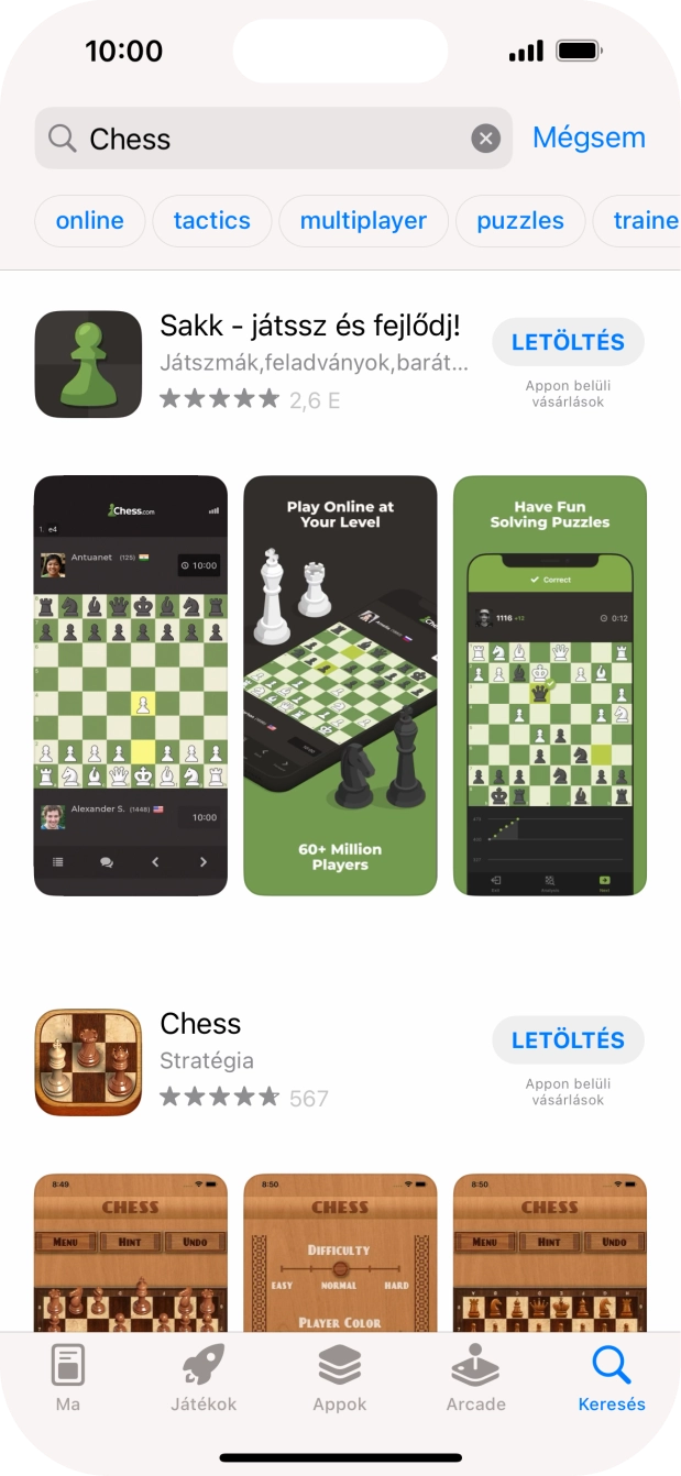 Kattints a kívánt alkalmazásra. Kattints a kívánt alkalmazásra.