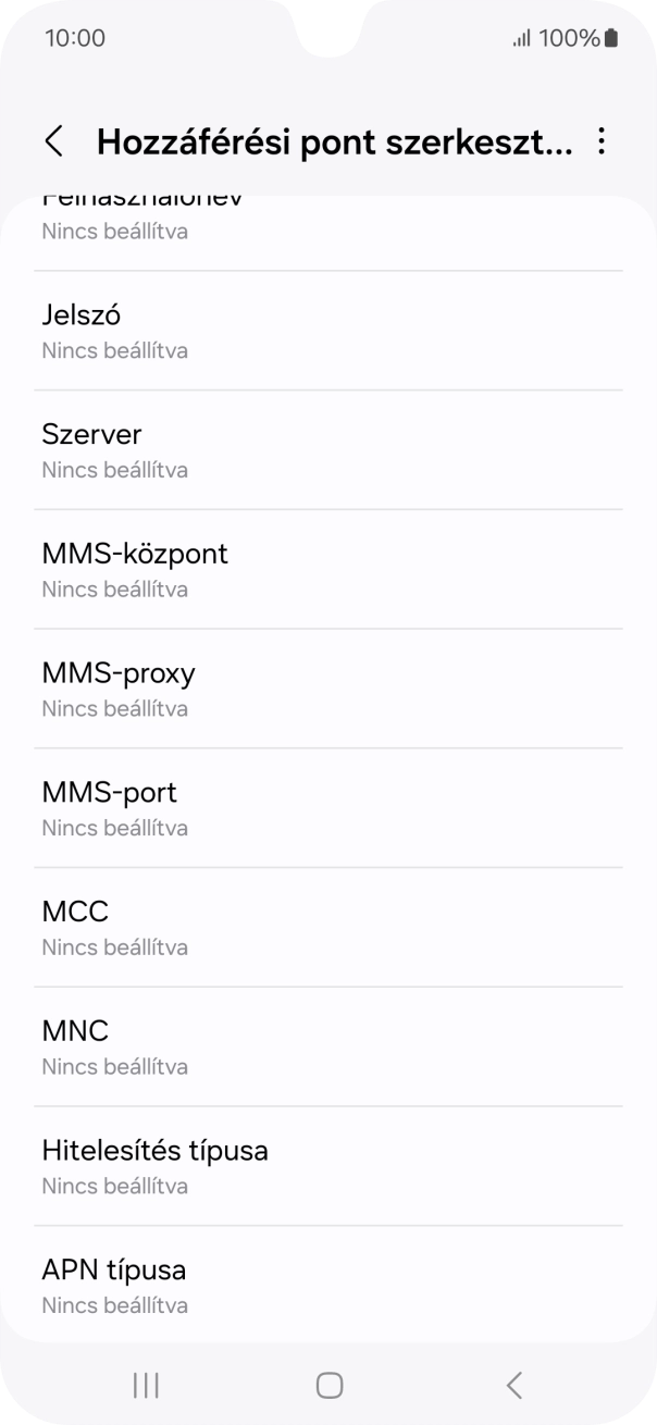 Válaszd az MMS-port lehetőséget.