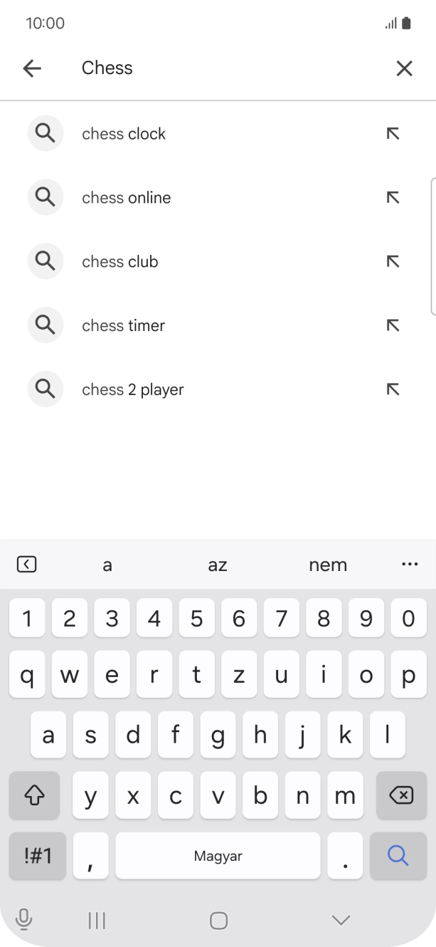 Írd be a keresett alkalmazás nevét vagy kategóriáját, és kattints a keresés ikonra.