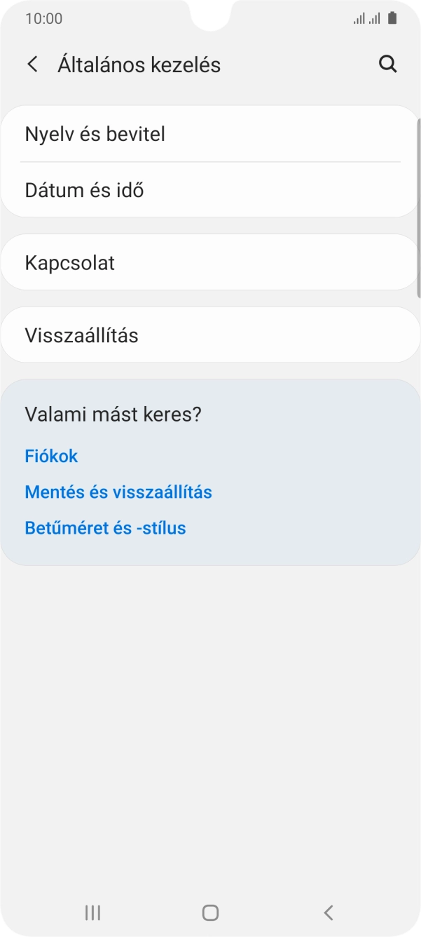 Válaszd a Visszaállítás lehetőséget.