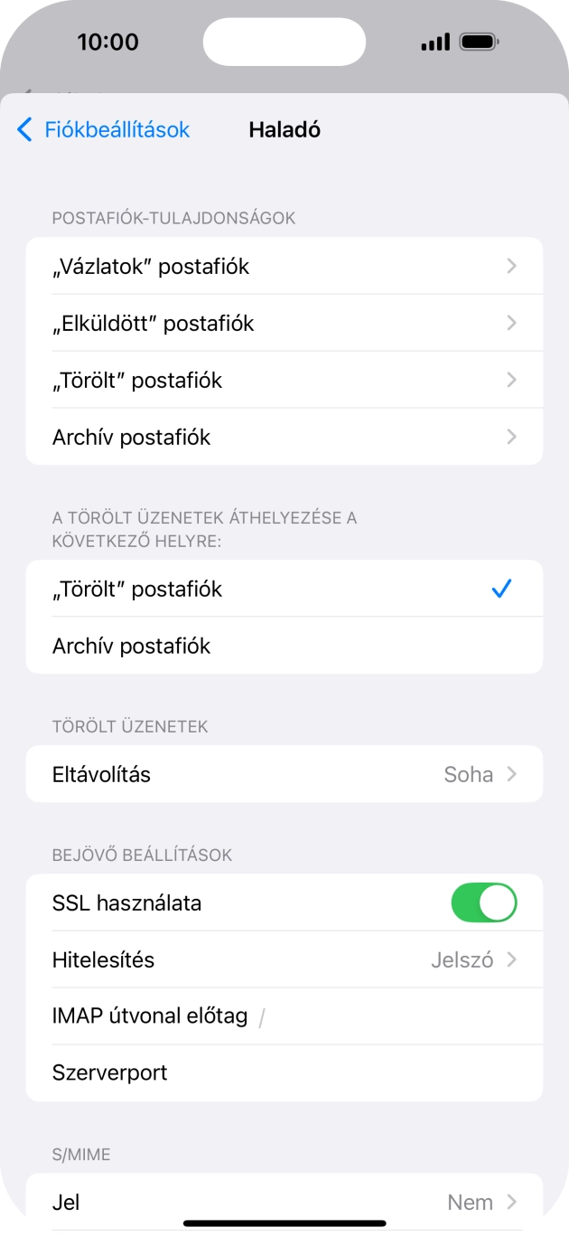 Válaszd a Hitelesítés lehetőséget.