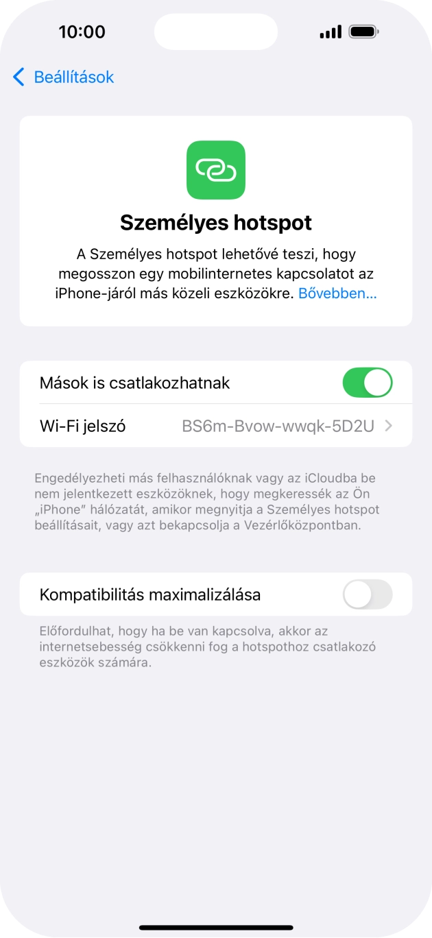 Húzd az ujjad felfelé a kijelző aljáról, hogy visszatérj a kezdőképernyőhöz.