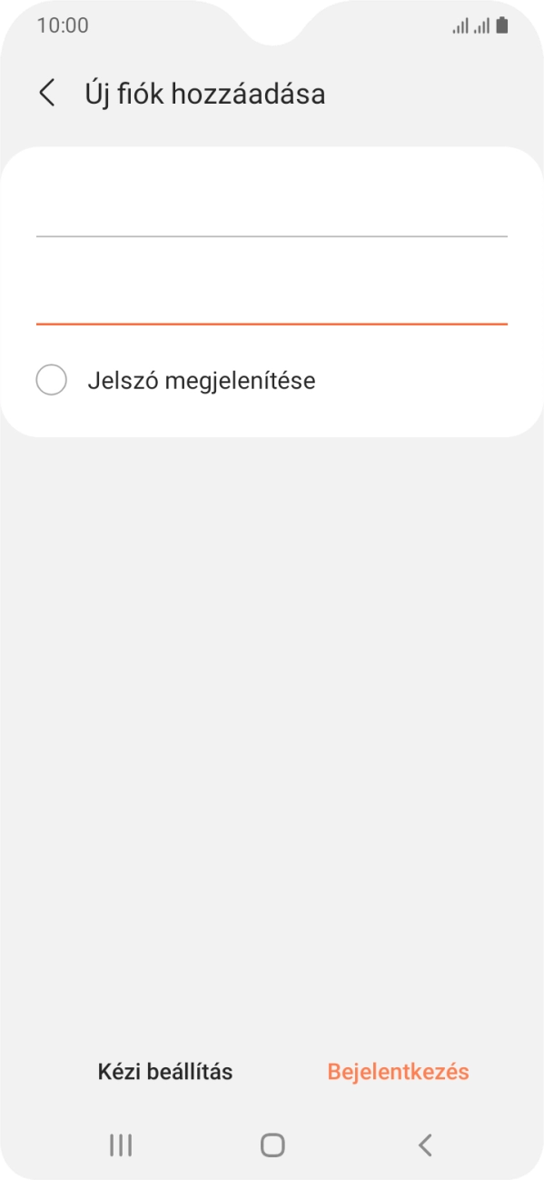 Válaszd a Bejelentkezés lehetőséget.