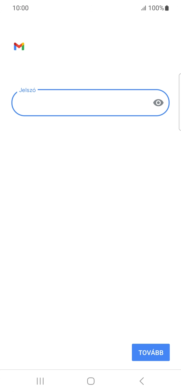 Válaszd a TOVÁBB lehetőséget.
