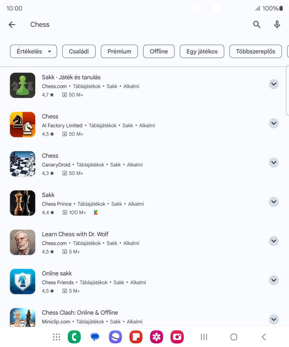 Kattints a kívánt alkalmazásra. Kattints a kívánt alkalmazásra.