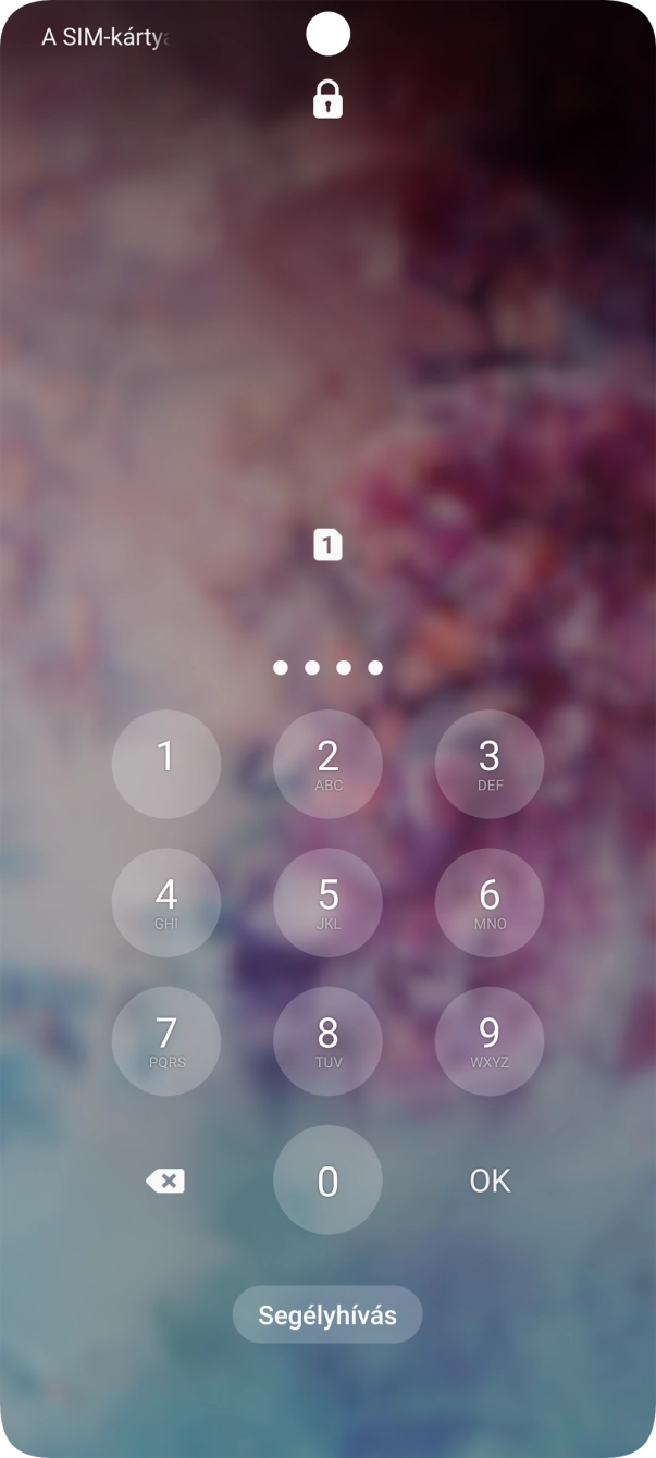 Amennyiben a telefon kéri, írd be a PIN-kódodat, és válaszd az OK lehetőséget.