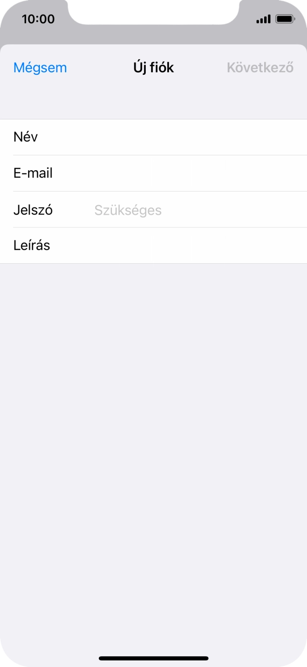 Kattints a Jelszó mezőre, és írd be az e-mail-fiókodhoz tartozó jelszót.