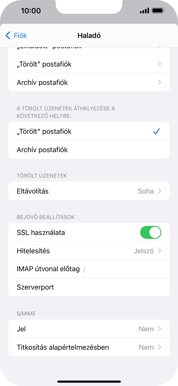 Válaszd a Hitelesítés lehetőséget.