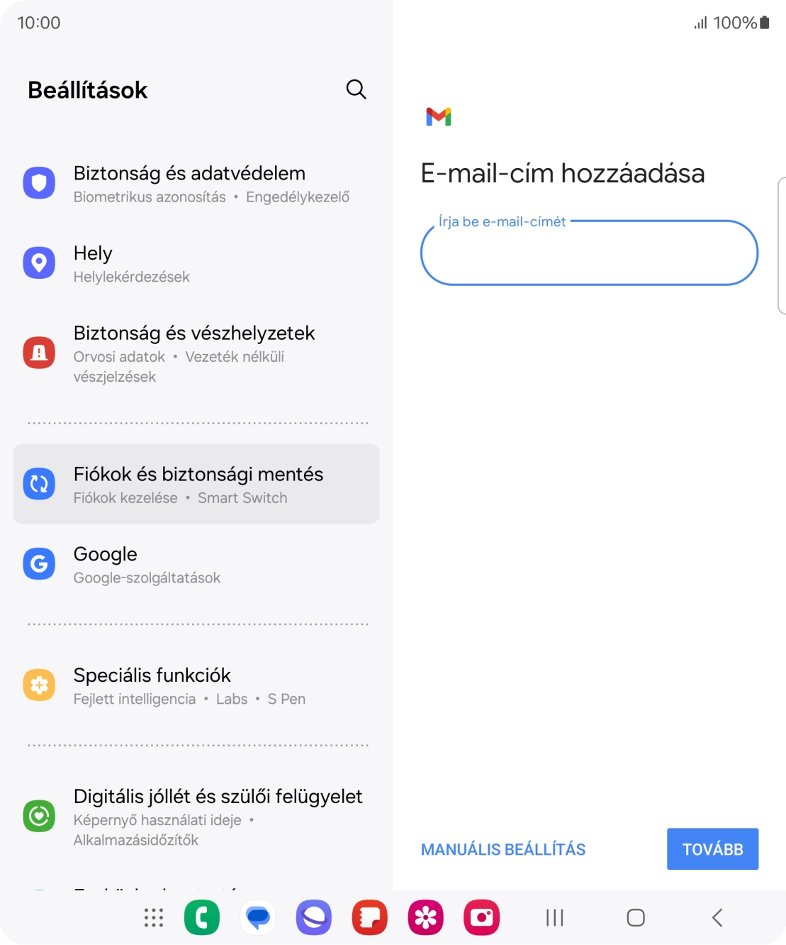 Válaszd a TOVÁBB lehetőséget.