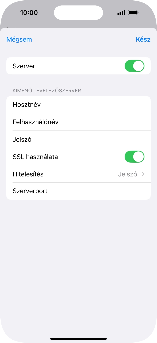 Válaszd a Hitelesítés lehetőséget.