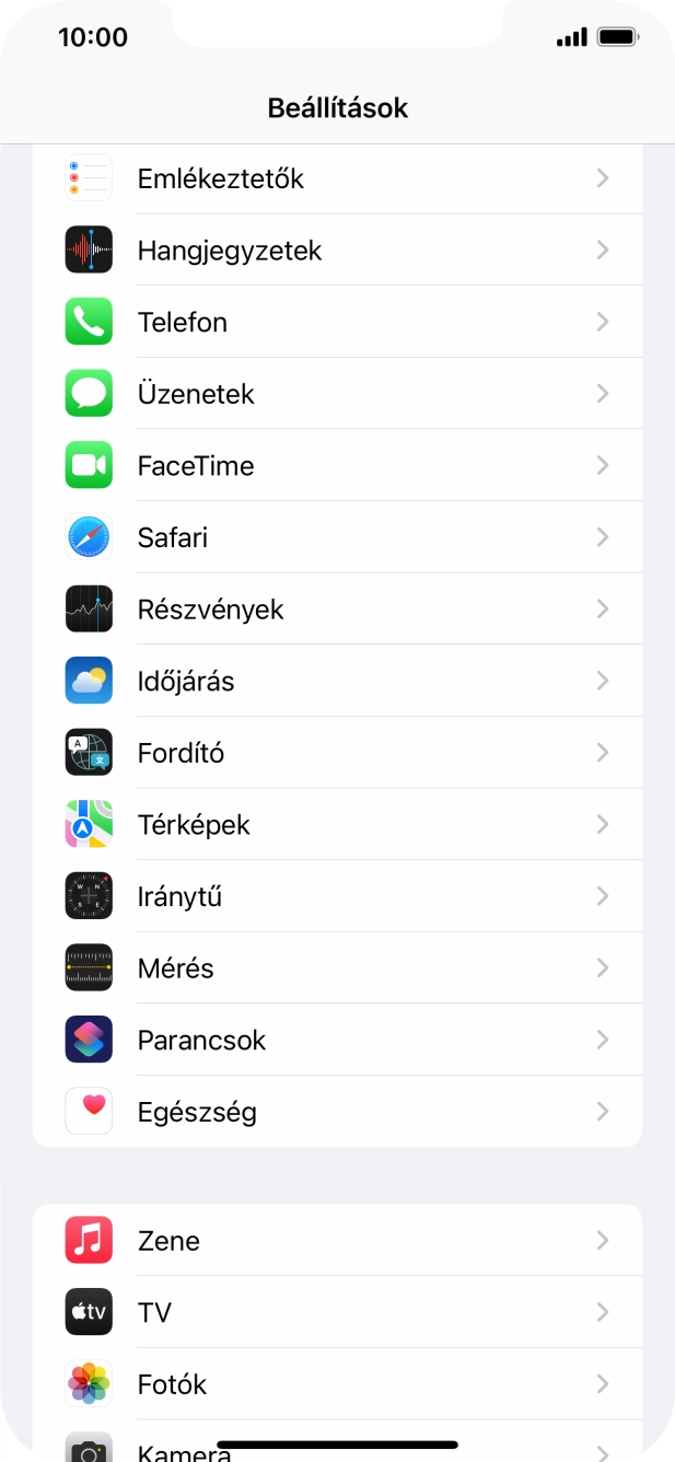 Válaszd a Telefon lehetőséget.