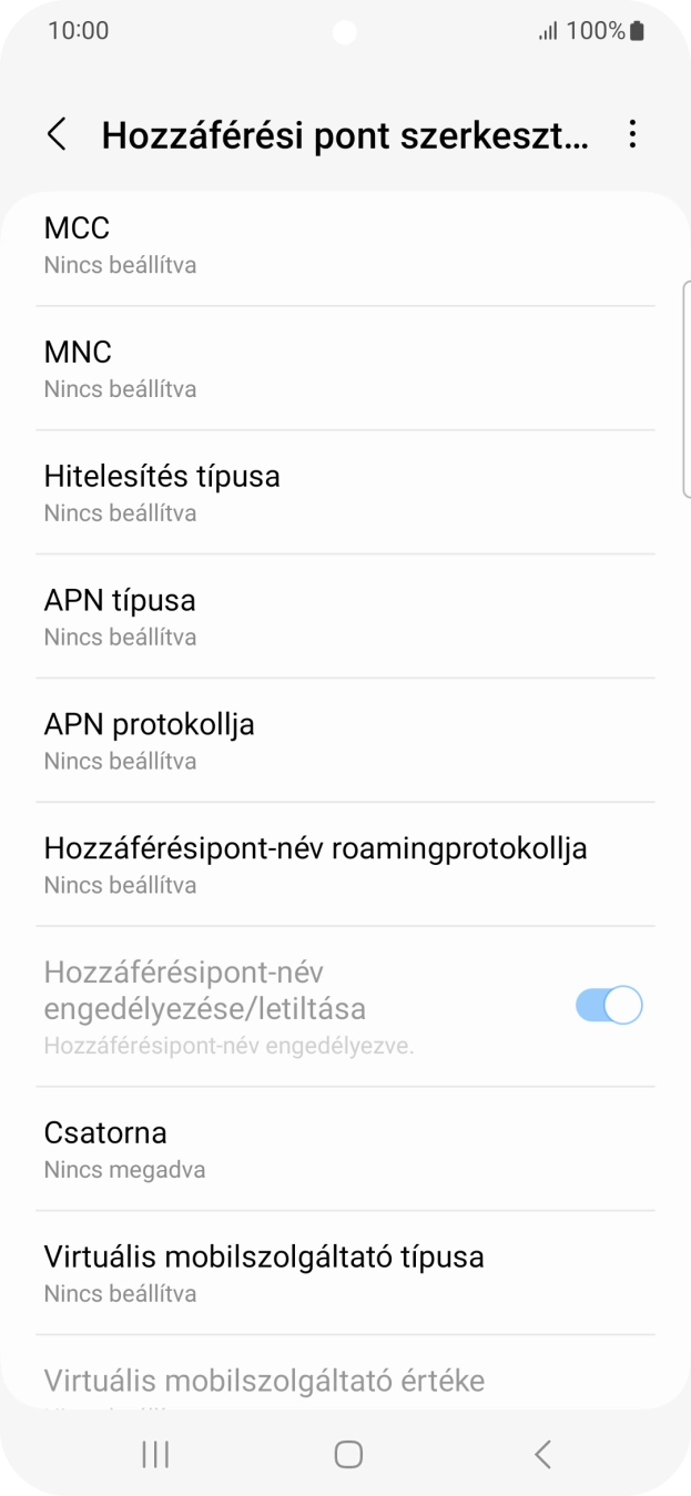 Válaszd az MCC lehetőséget.