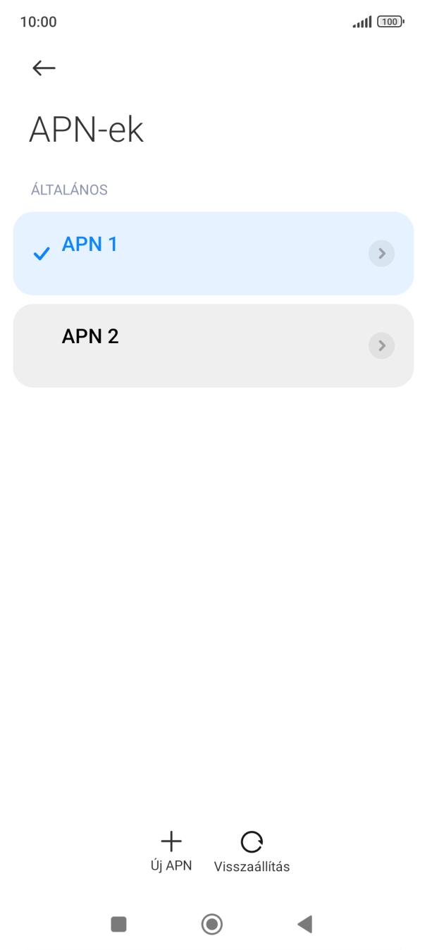 Kattints a kívánt adatkapcsolat melletti mezőre, hogy aktiváld azt.