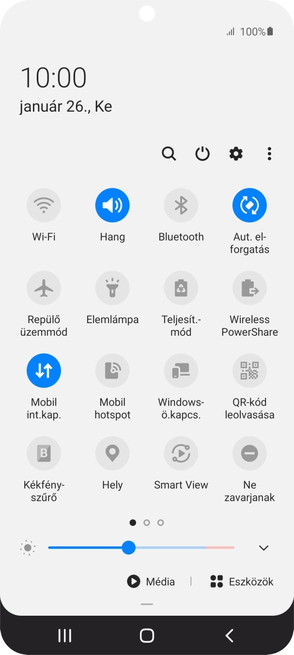 Kattints a beállítások ikonra.