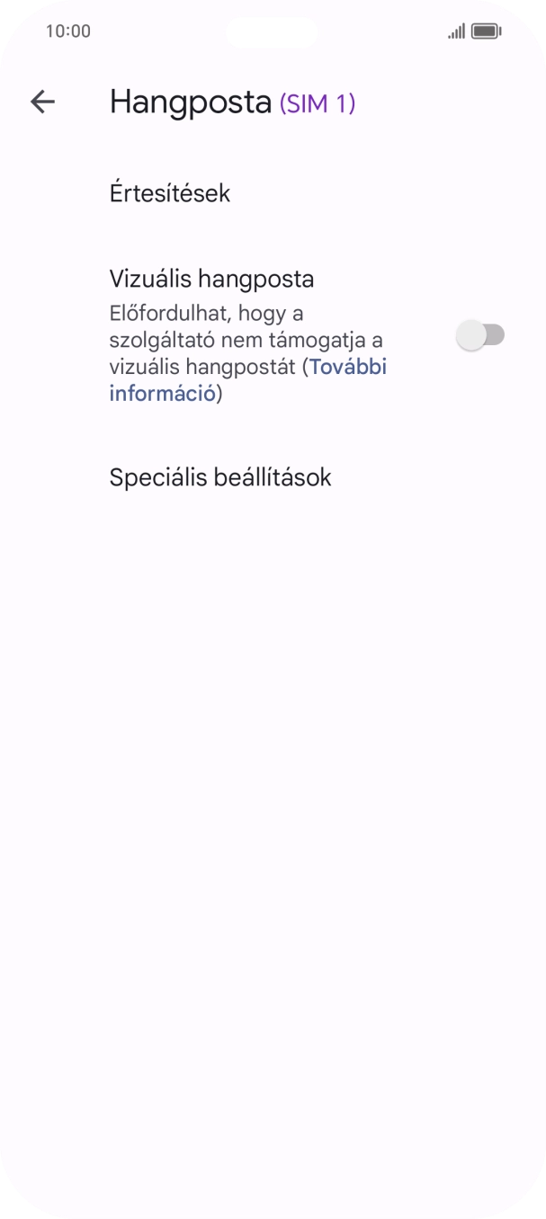 Válaszd a Speciális beállítások lehetőséget.