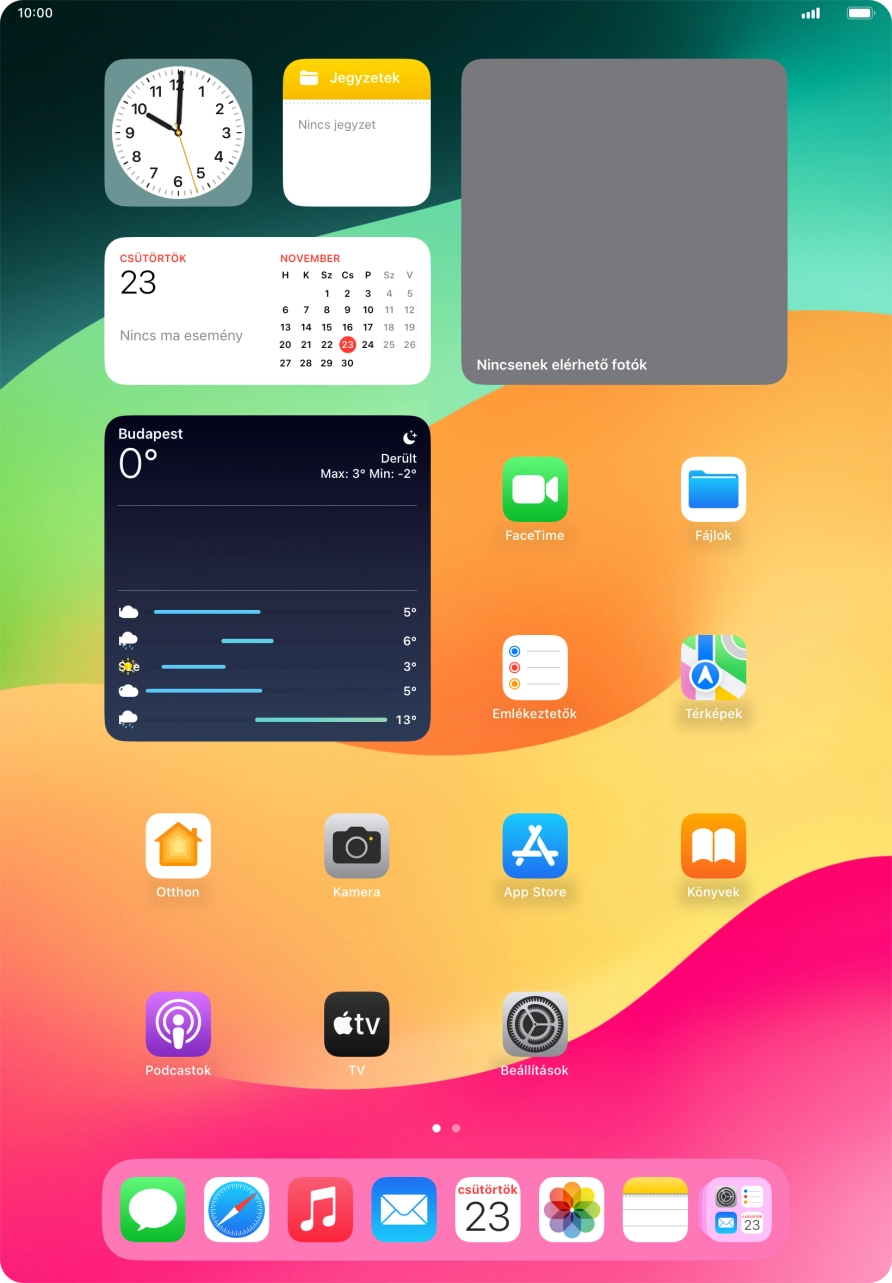 Válaszd a Beállítások lehetőséget. Válaszd a Beállítások lehetőséget.