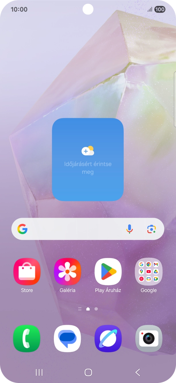 Húzd az ujjadat lefelé a kijelző jobb felső sarkától. Húzd az ujjadat lefelé a kijelző jobb felső sarkától.