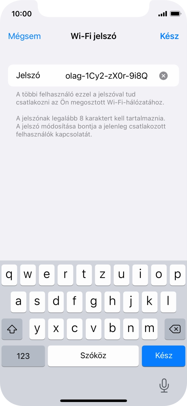 Válaszd a Kész lehetőséget.