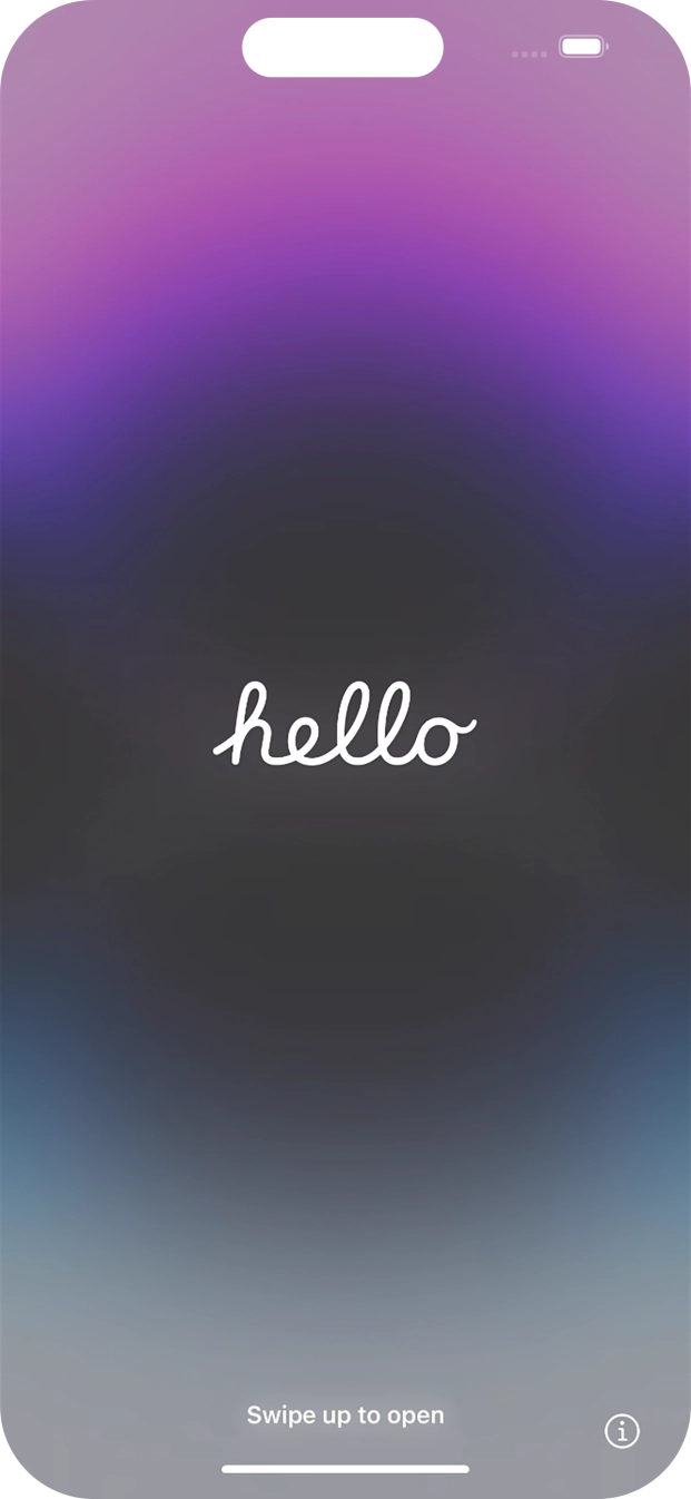 Húzd az ujjad felfelé a kijelző aljáról.