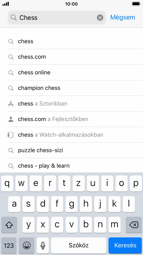 Válaszd a Keresés lehetőséget