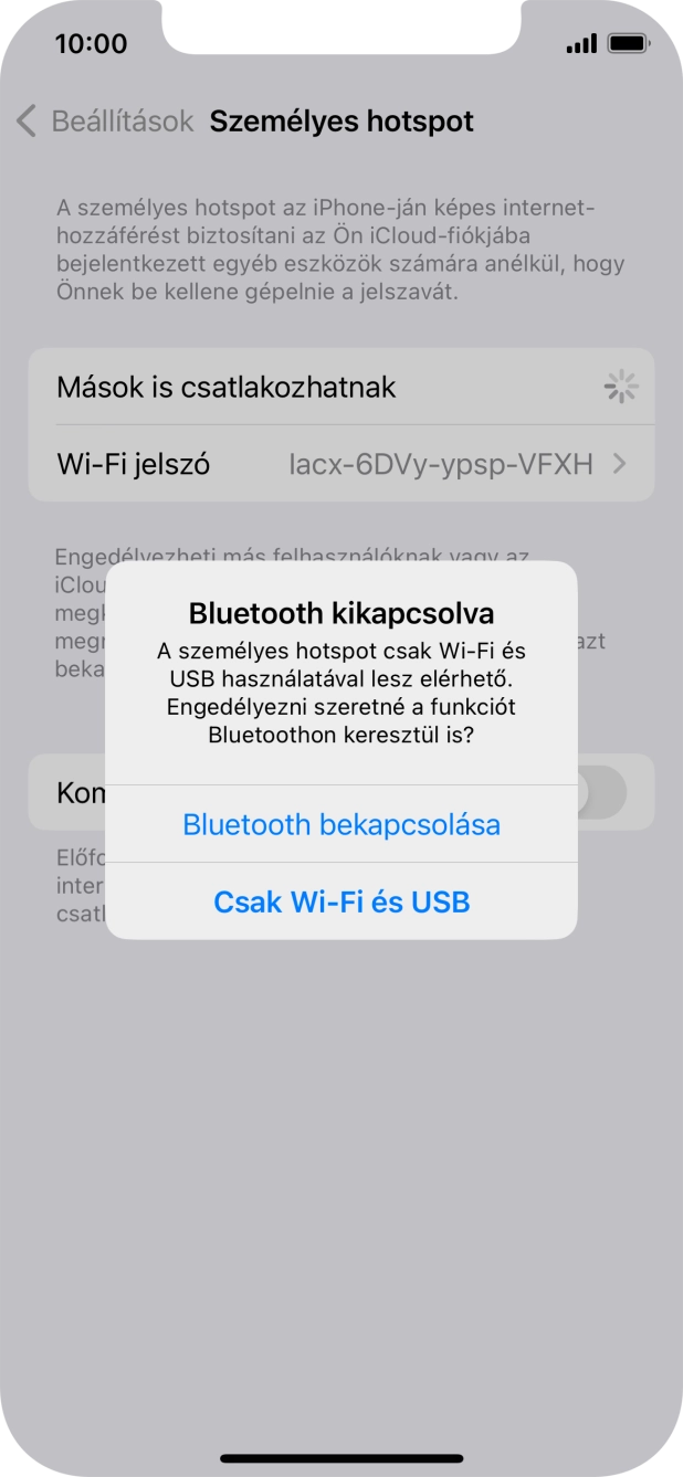 Amennyiben ki van kapcsolva a Wi-Fi, válaszd a Csak Wi-Fi és USB lehetőséget.