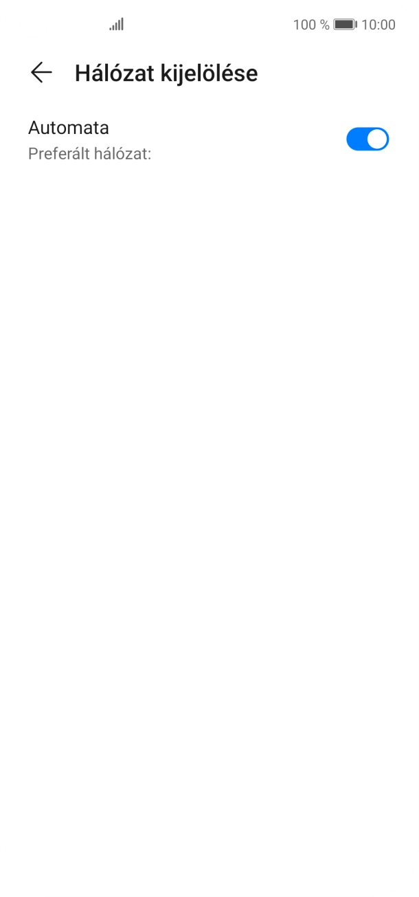 Kattints az „Automata” melletti csúszkára a funkció kikapcsolásához.