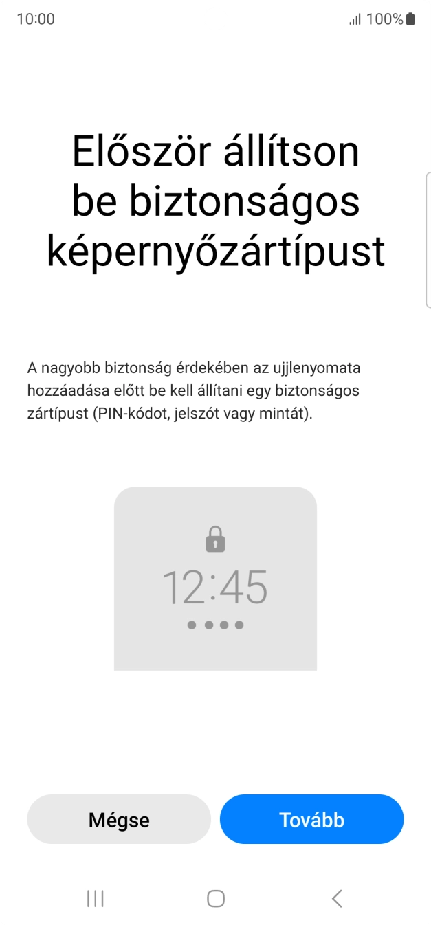 Válaszd a Tovább lehetőséget. Válaszd a Tovább lehetőséget.