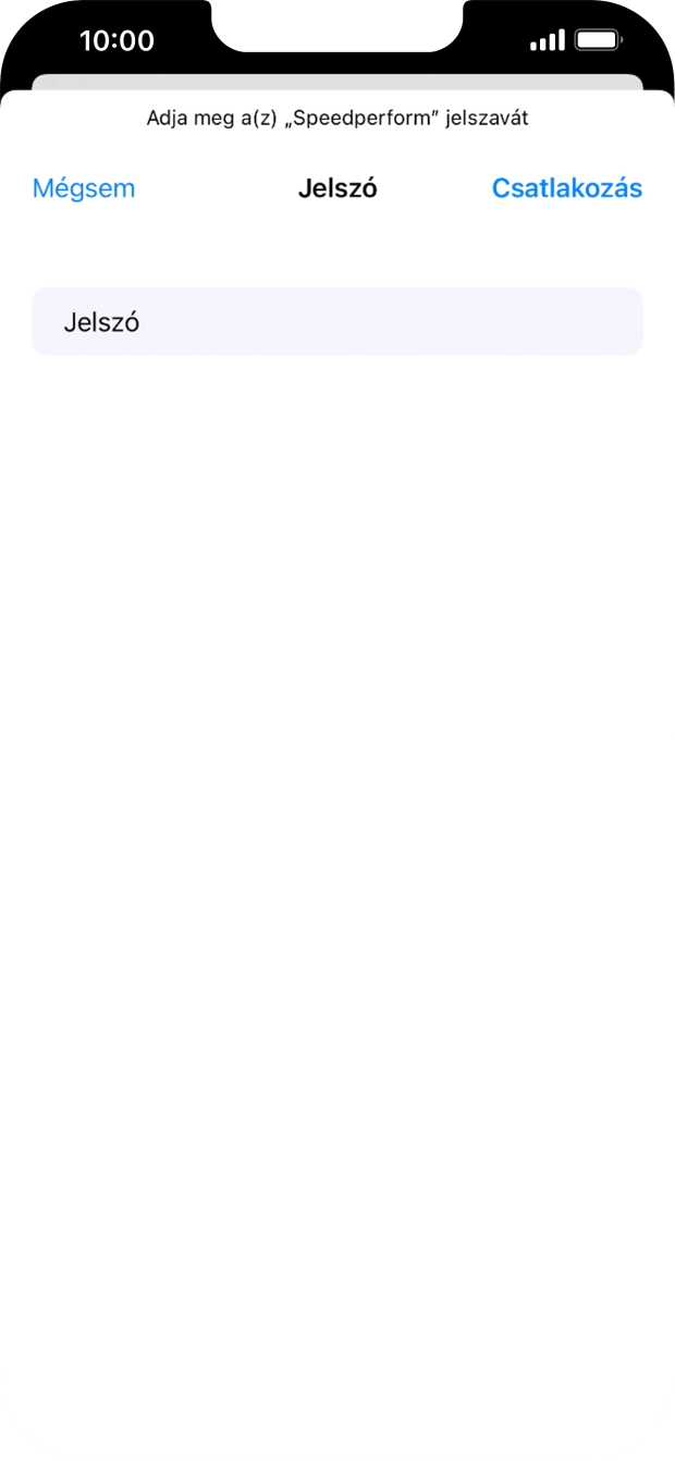 Írd be a Wi-Fi hálózatodhoz tartózó jelszót, és válaszd a Csatlakozás lehetőséget.