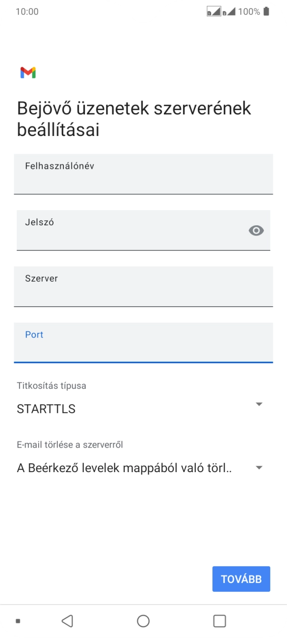 Nyisd le a „Titkosítás típusa” alatt legördülő menüt.