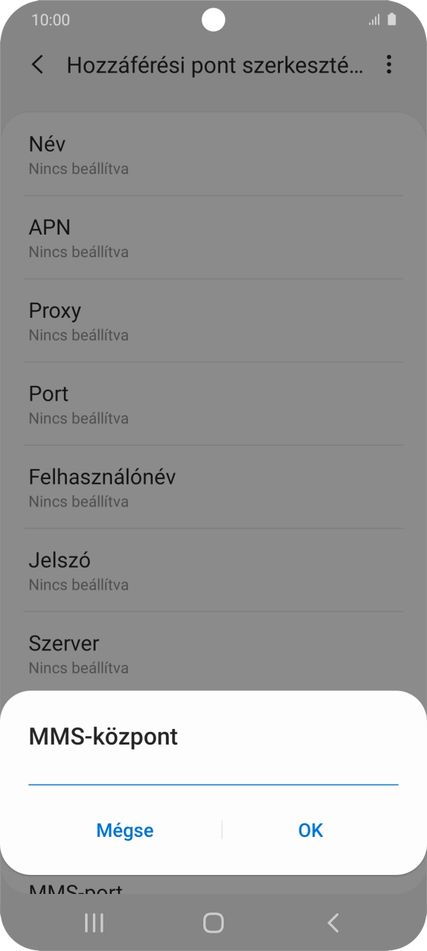 Írd be azt, hogy http://mms.one.hu/servlets/mms, és válaszd az OK lehetőséget.