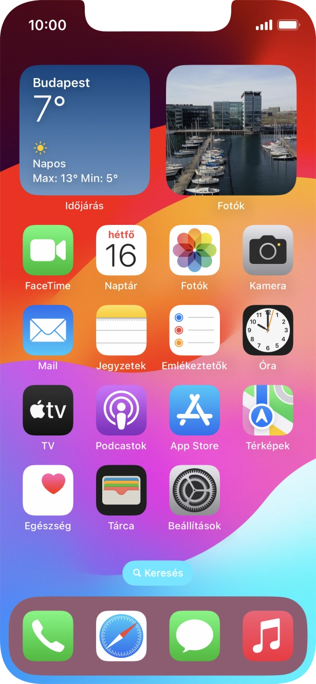 Válaszd a Beállítások lehetőséget. Válaszd a Beállítások lehetőséget.