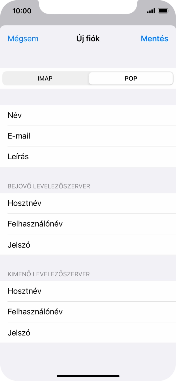 Válaszd a Mentés lehetőséget. Beállította a rendszer az e-mail-fiókodat. Amennyiben további beállításokat kívánsz alkalmazni a bejövő és kimenő szerverhez, az alábbi lépésekkel folytasd.
