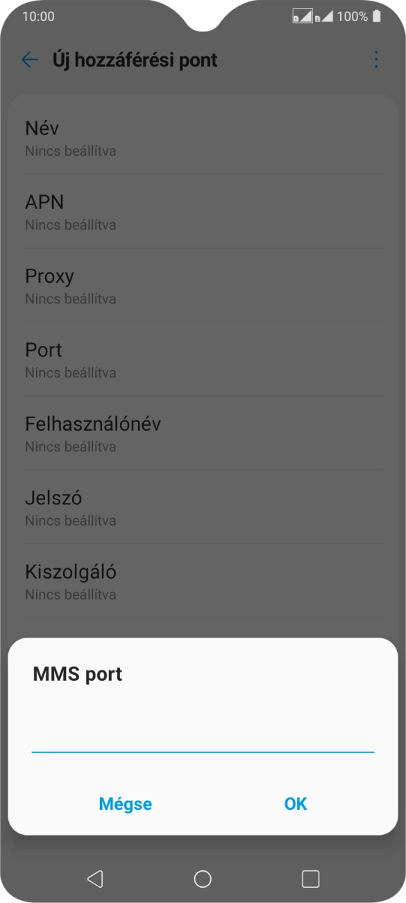 Írd be azt, hogy 8080, és válaszd az OK lehetőséget.
