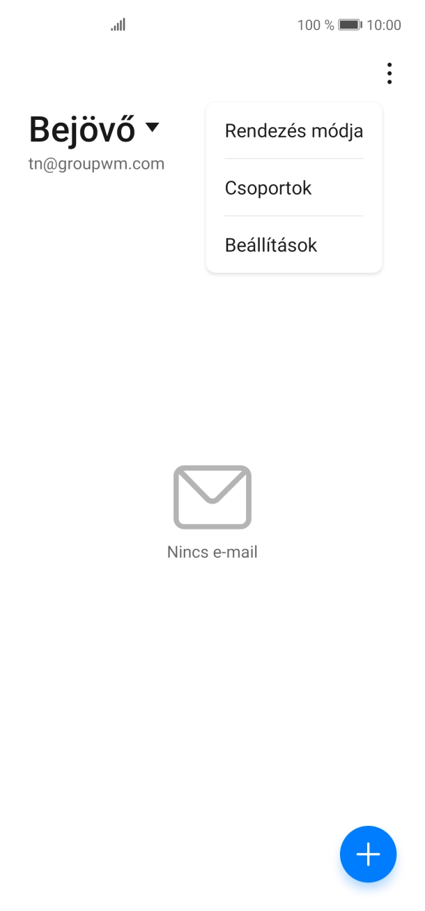 Válaszd a Beállítások lehetőséget.