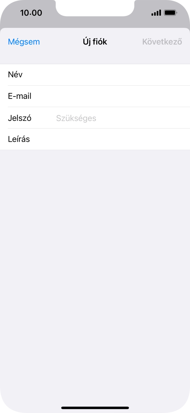 Kattints a Jelszó mezőre, és írd be az e-mail-fiókodhoz tartozó jelszót.