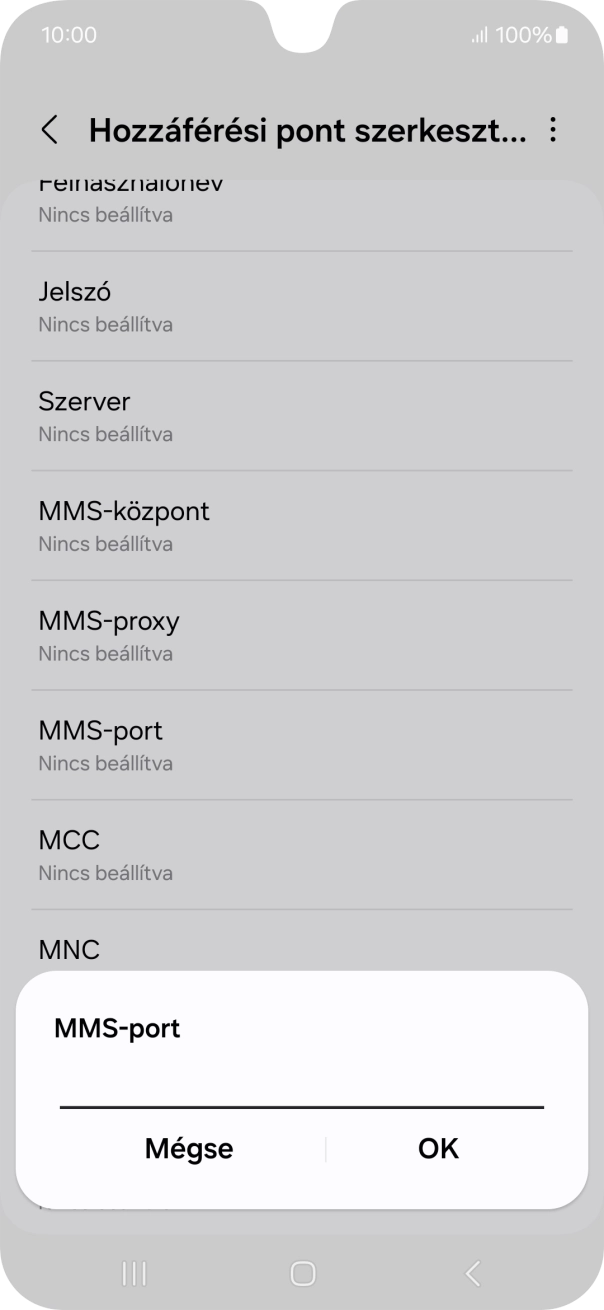 Írd be azt, hogy 8080, és válaszd az OK lehetőséget.