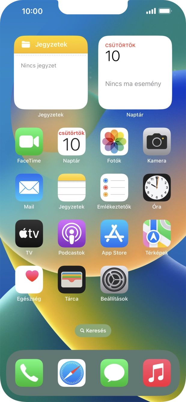 Válaszd a Beállítások lehetőséget. Válaszd a Beállítások lehetőséget.