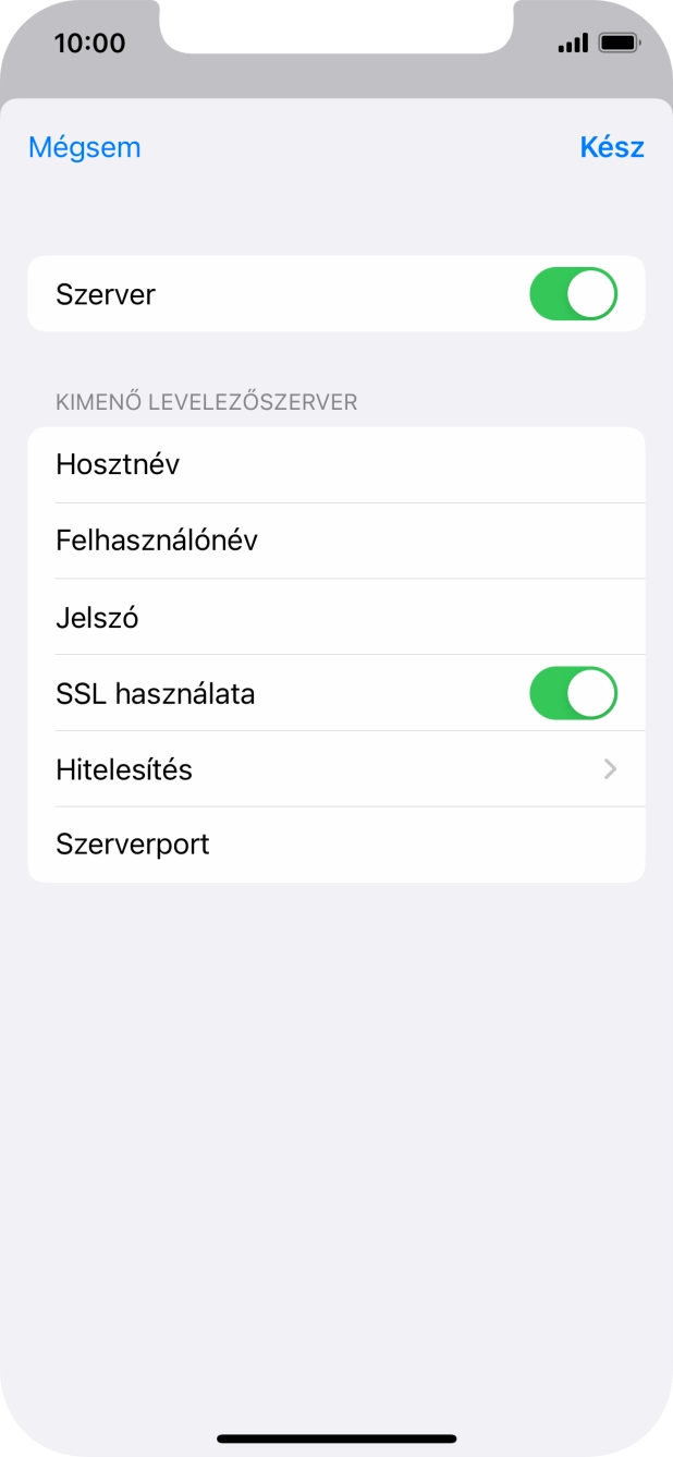 Kattints az „SSL használata” melletti csúszkára a funkció kikapcsolásához.