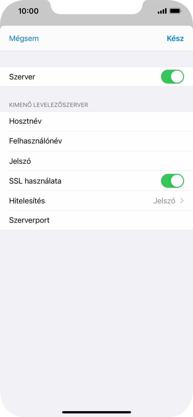Kattints az „SSL használata” melletti csúszkára a funkció kikapcsolásához.