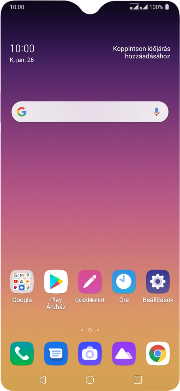 Húzd két ujjad lefelé a képernyő tetejéről. Húzd két ujjad lefelé a képernyő tetejéről.
