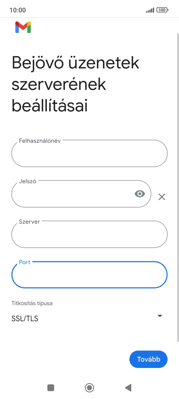 Válaszd a Tovább lehetőséget.