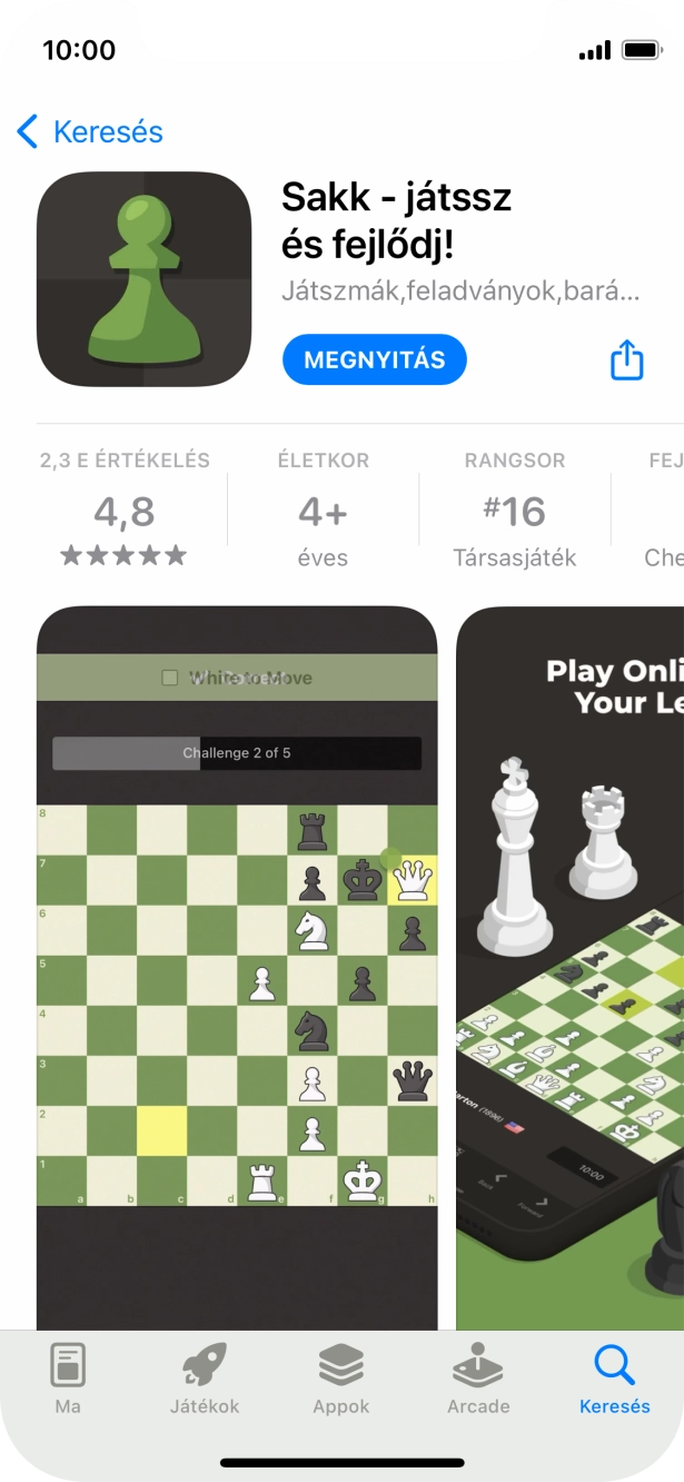 Húzd az ujjad felfelé a kijelző aljáról, hogy visszatérj a kezdőképernyőhöz.